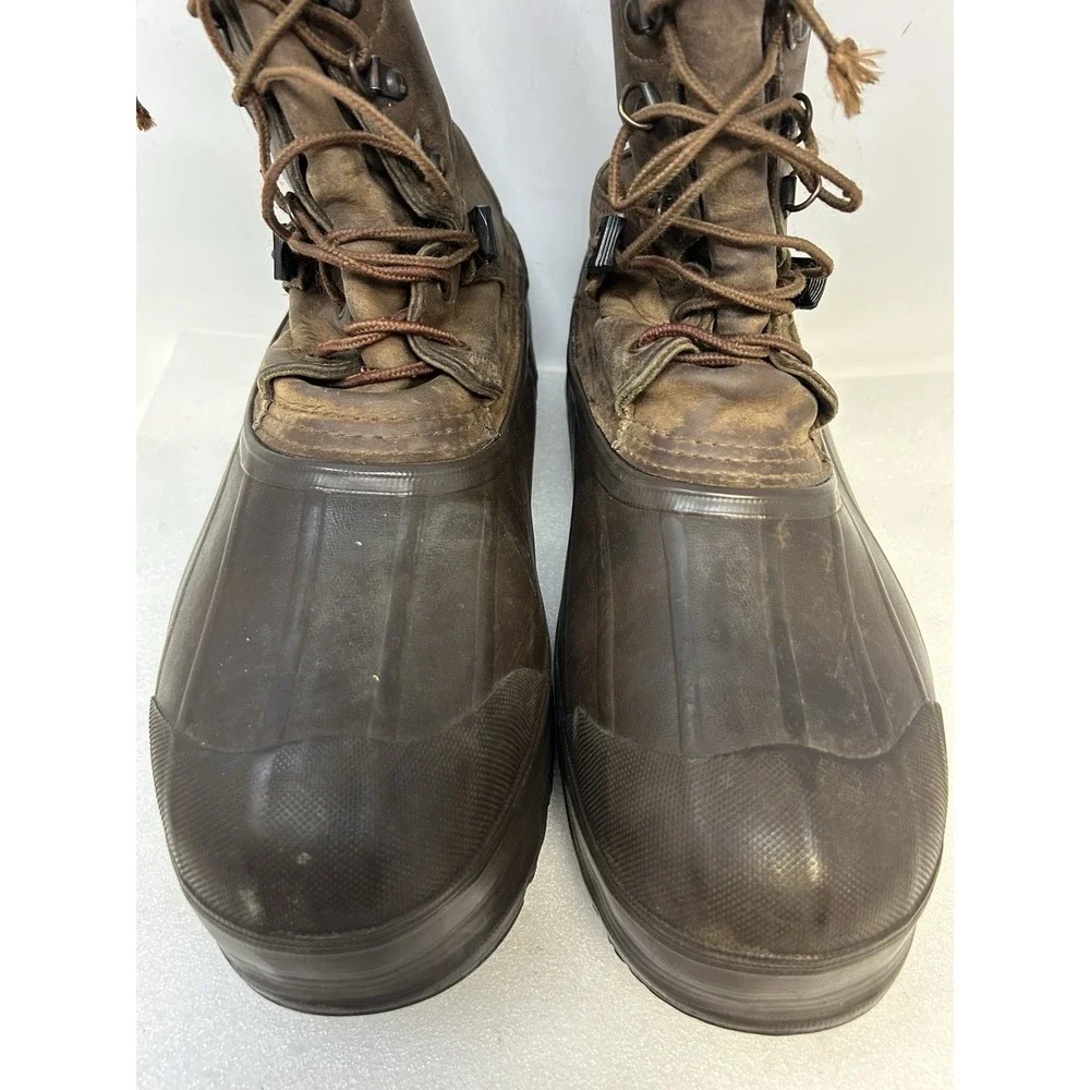 Lacrosse Pac Boots Insulated Brown‎ Leather Men's 13 Rubber